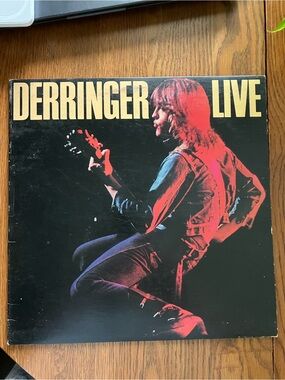 Vintage 1977 Derringer “Live” First Pressing Blue Sky Records #PZ 34848 Vinyl